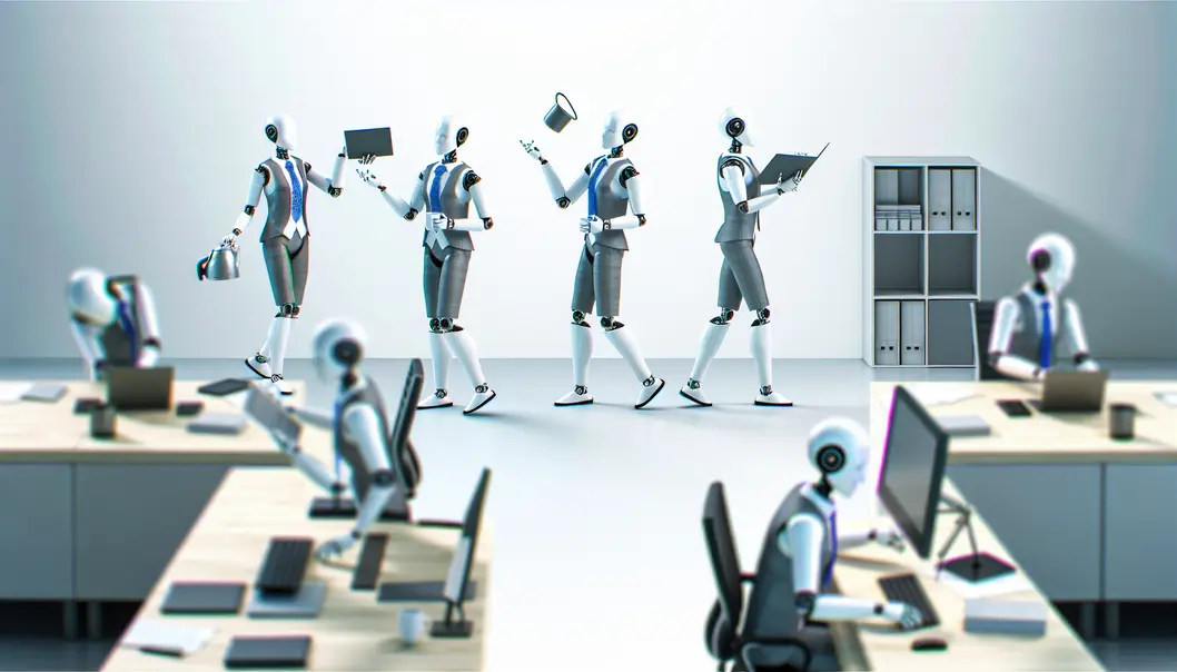 AI in action: The modern office circus.