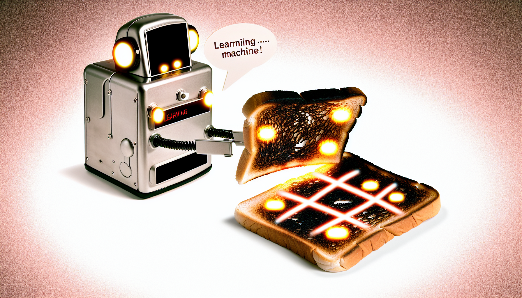 A self-learning robot getting sidetracked with unintended skills.